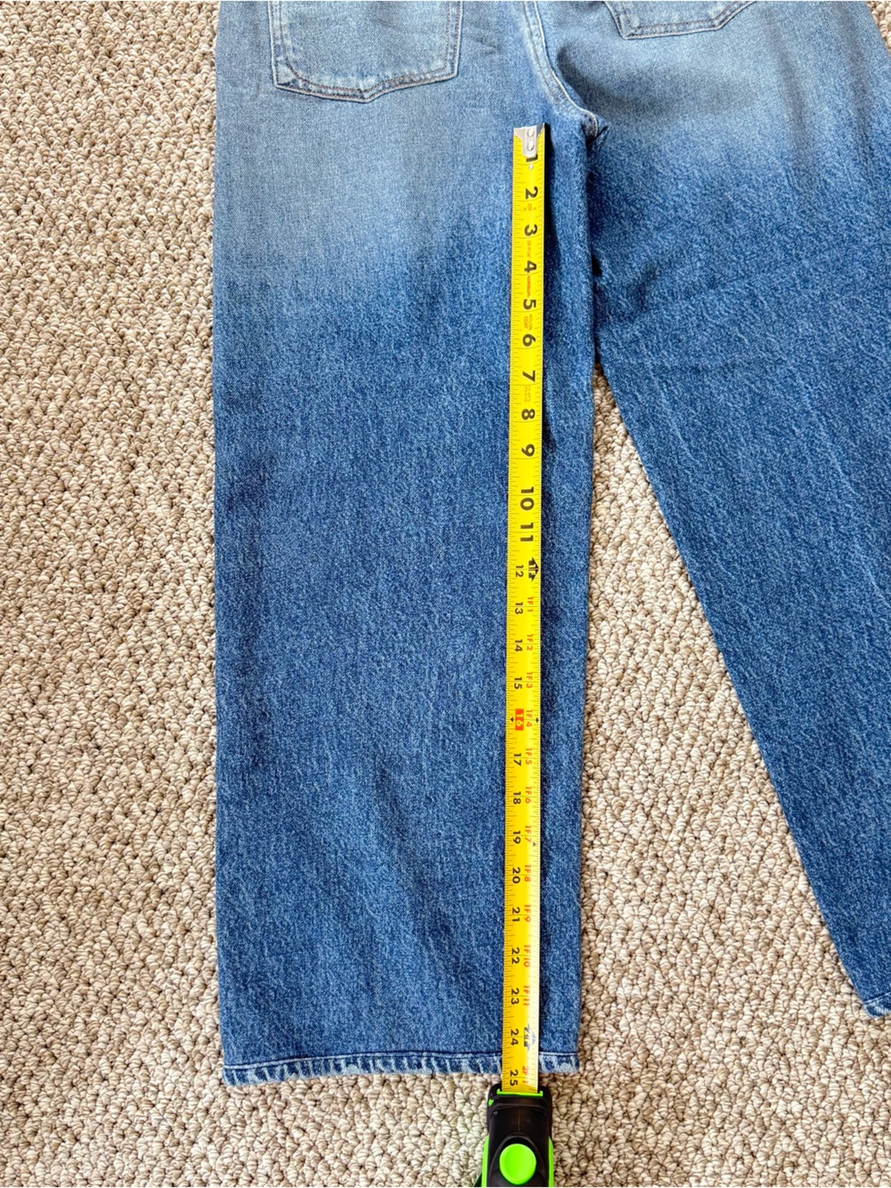 rag & bone Blue Wide-Leg Denim Track Pants - Picture 4 of 4